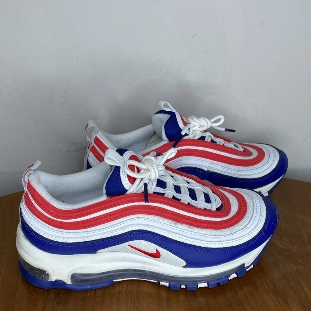 Nike Kids Sneakers in Blue, Red, and White